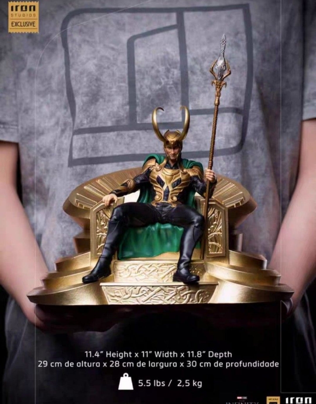 Iron Studios 2023 Event Exclusive Loki On Thronr - Art Scale 1/10 Statue