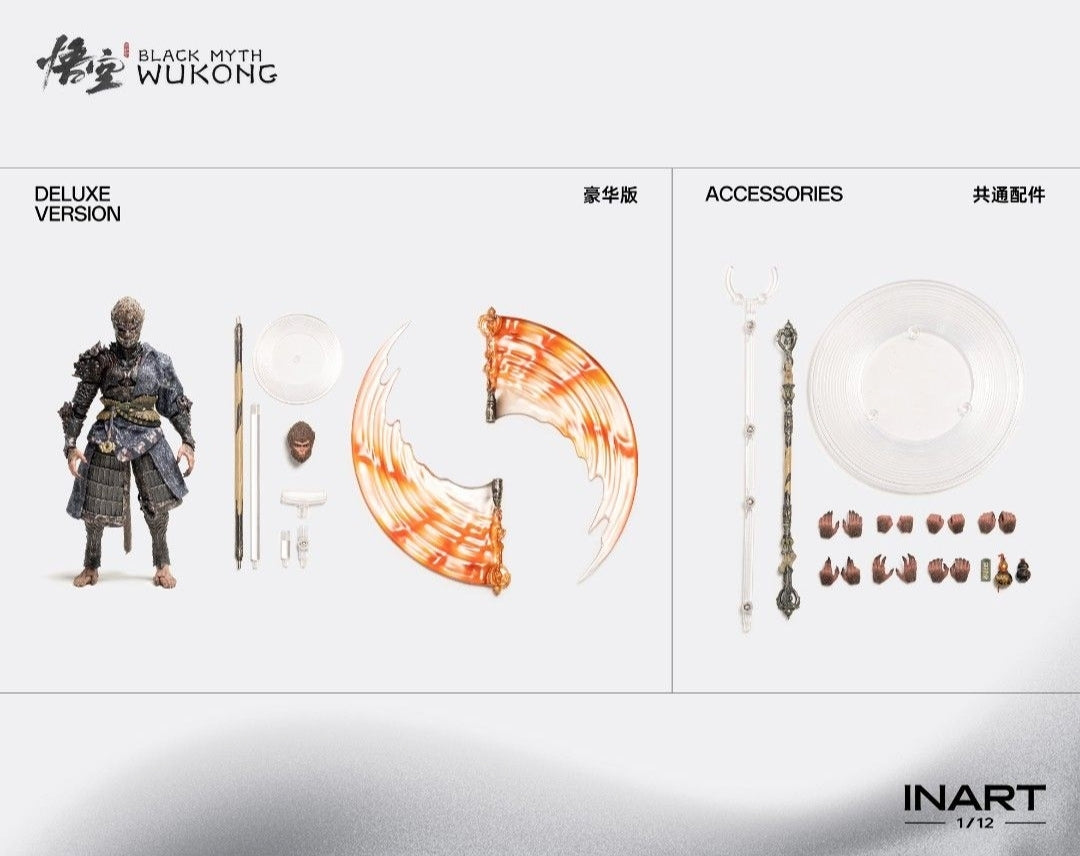 Inart 1/12 黑神话 悟空 天命人青铜套 Black Myth Monkey King The Destined in One Bronze Armor Set