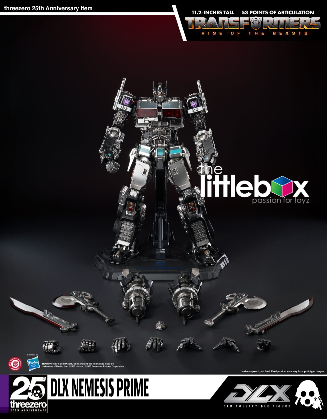 Threezero Transformer:  DLX Nemesis Prime Rise of the Beasts