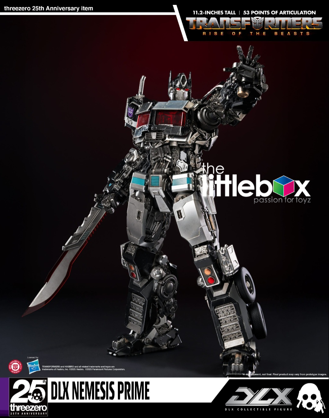 Threezero Transformer:  DLX Nemesis Prime Rise of the Beasts