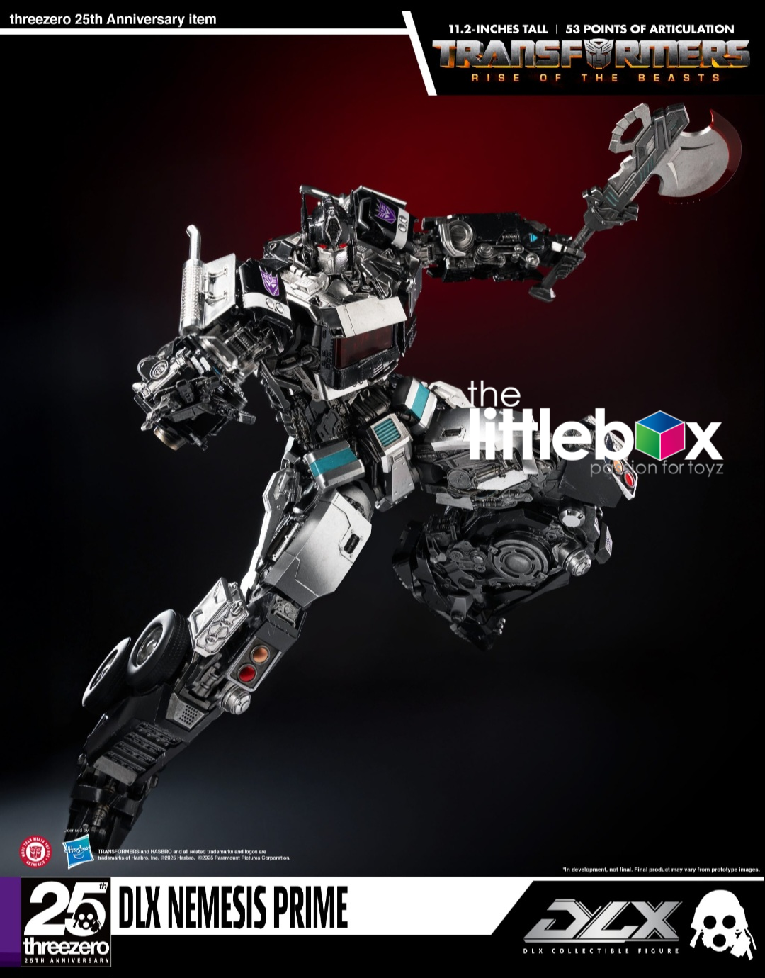 Threezero Transformer:  DLX Nemesis Prime Rise of the Beasts