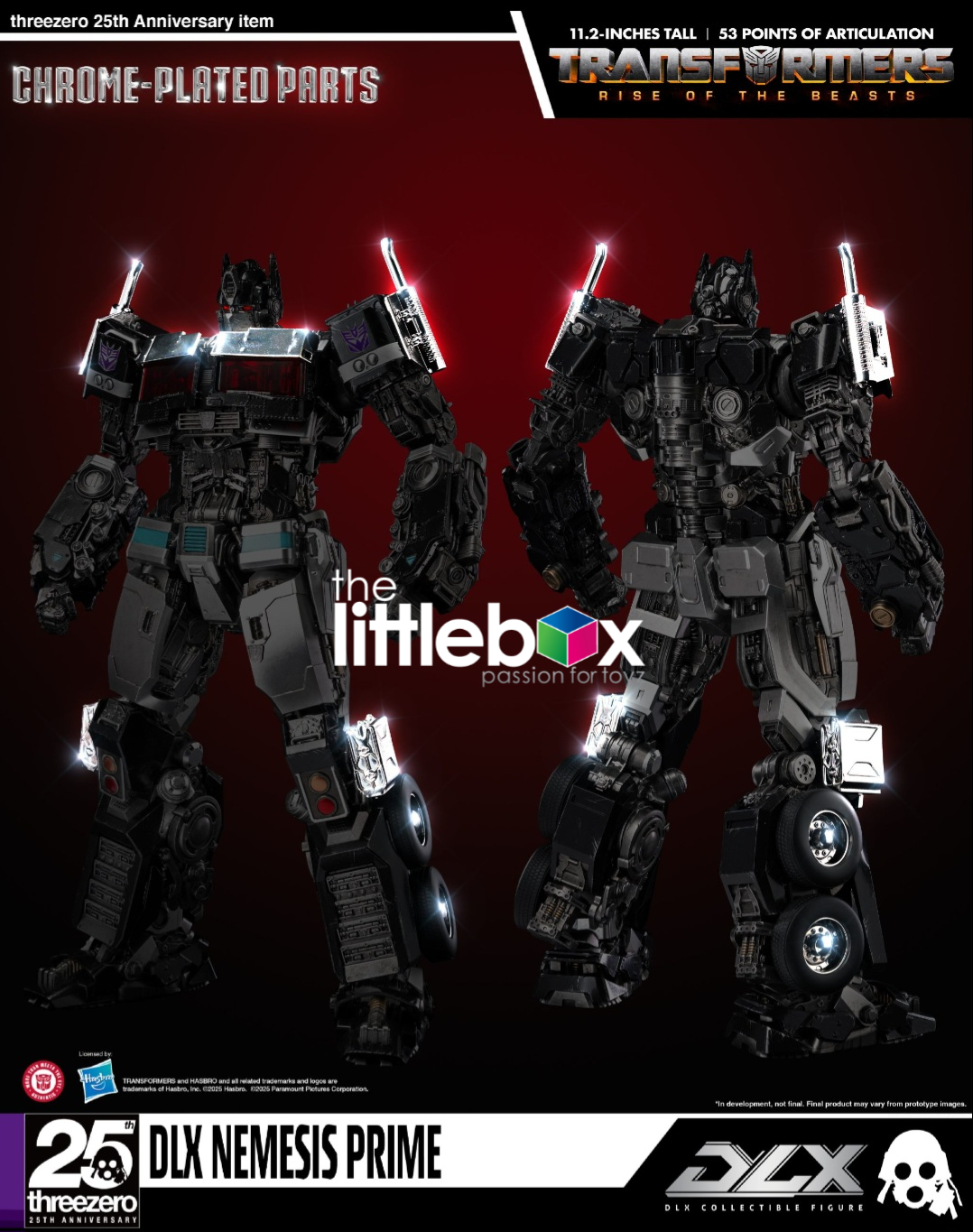 Threezero Transformer:  DLX Nemesis Prime Rise of the Beasts