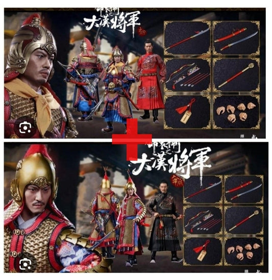 ⚠️ SELL AS A SET 2 BOX ! Dingsheng 1/6 Chinese General 大汗将军 DS003 DA004 Imperial Guard Military