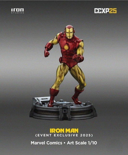 2025 Exclusive ! Iron Studio 1/10 Scale Classic Iron Man
