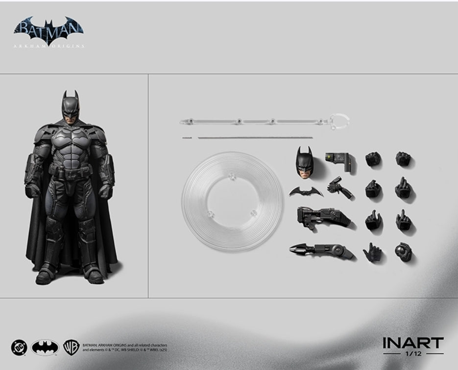 Inart 1/12 Batman: Arkham Origins - Batman Action Figure (MAG-G0003)