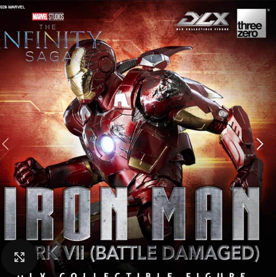 Threezero Dlx Iron Man Mark 7 Battle Damaged