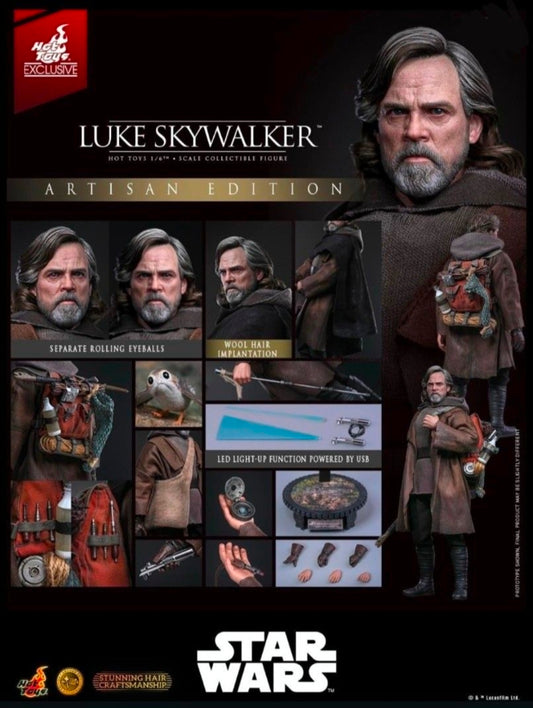 Exclusive ! Artisan Edition Hot Toys - MMS879AE - The Last Jedi - 1/6 scale Luke Skywalker Collectible Figure