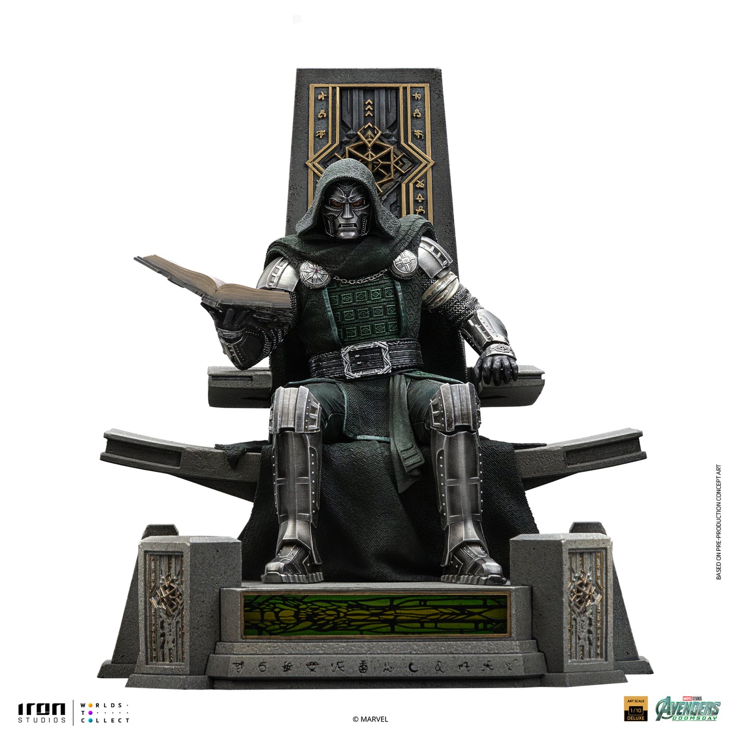 PRE ORDER - Iron Studio Doctor Doom on Throne - Avengers: Doomsday - Art Scale 1/10