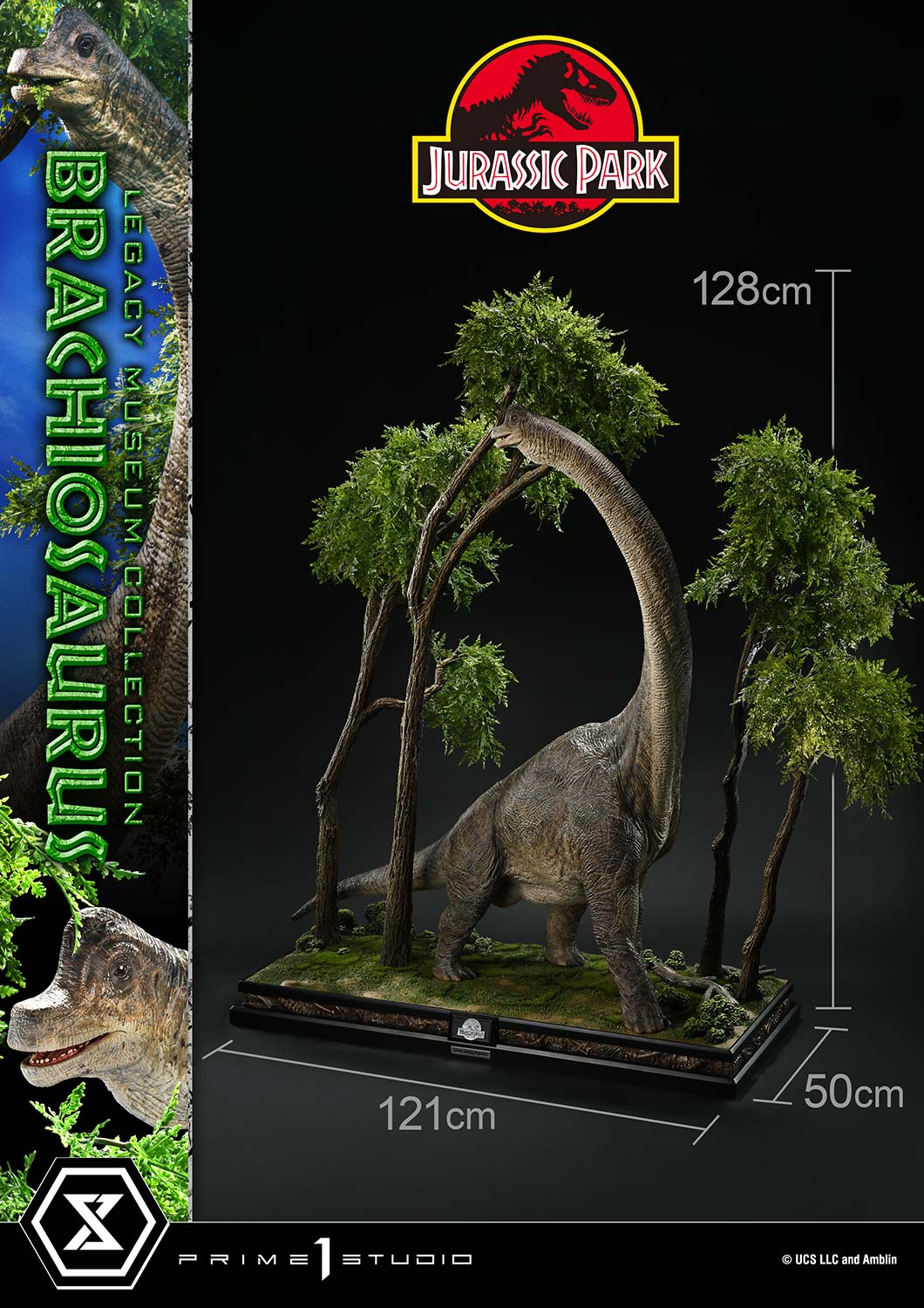 PRE ORDER - Prime 1 Studio LMCJWF-05: Legacy Museum Collection Jurassic Park (Film) Brachiosaurus 1/15 scale