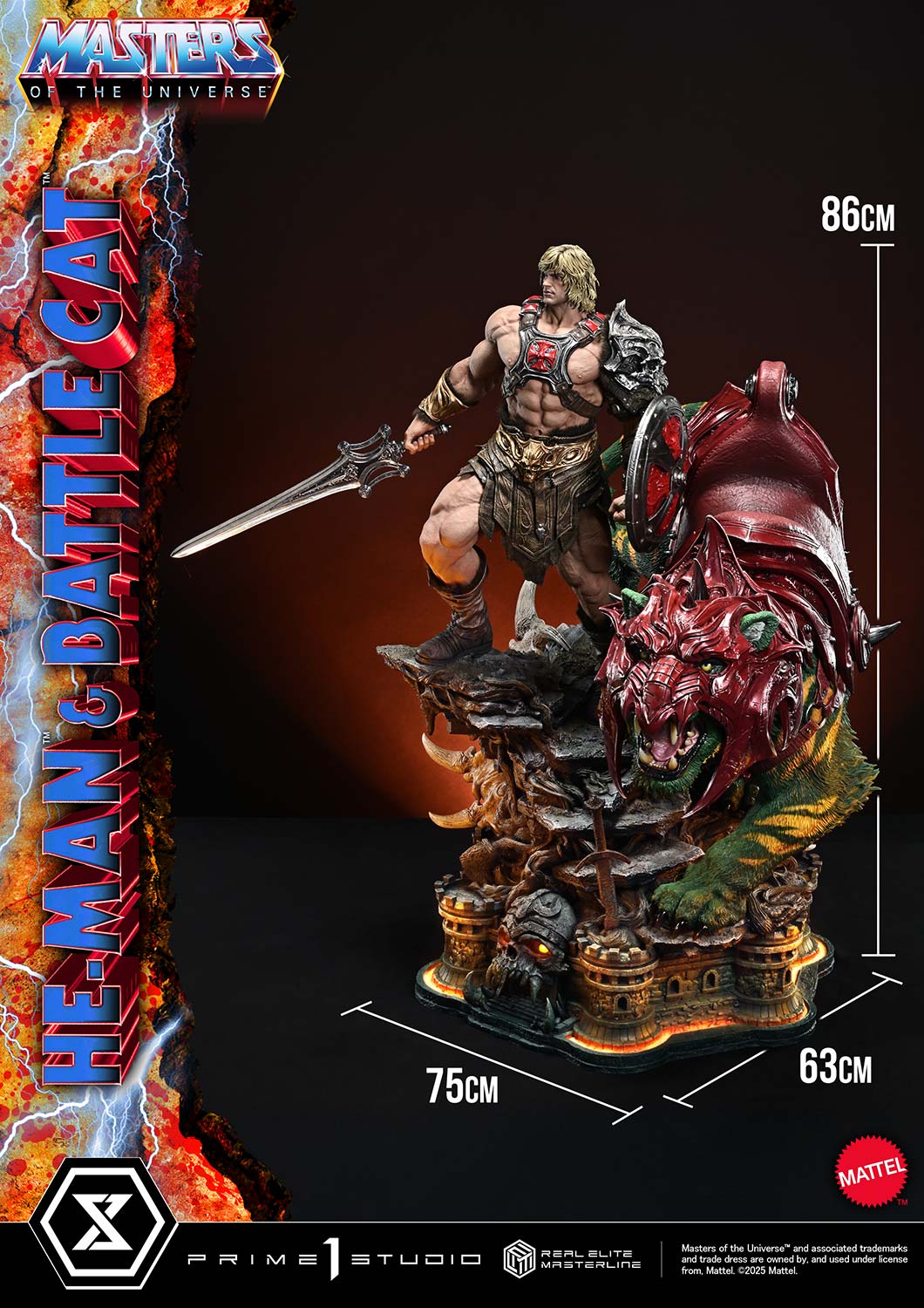 Prime 1 Studio Master of the Universe - He Man and Battle Cat REMMOU-01