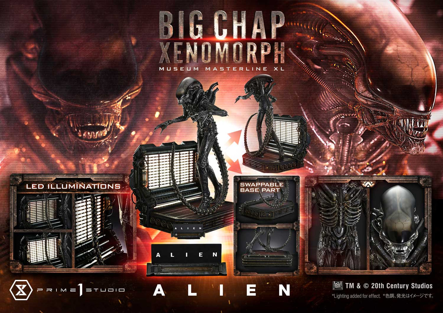 Prime 1 Studio Museum Masterline XL Alien (Film) Big Chap Xenomorph