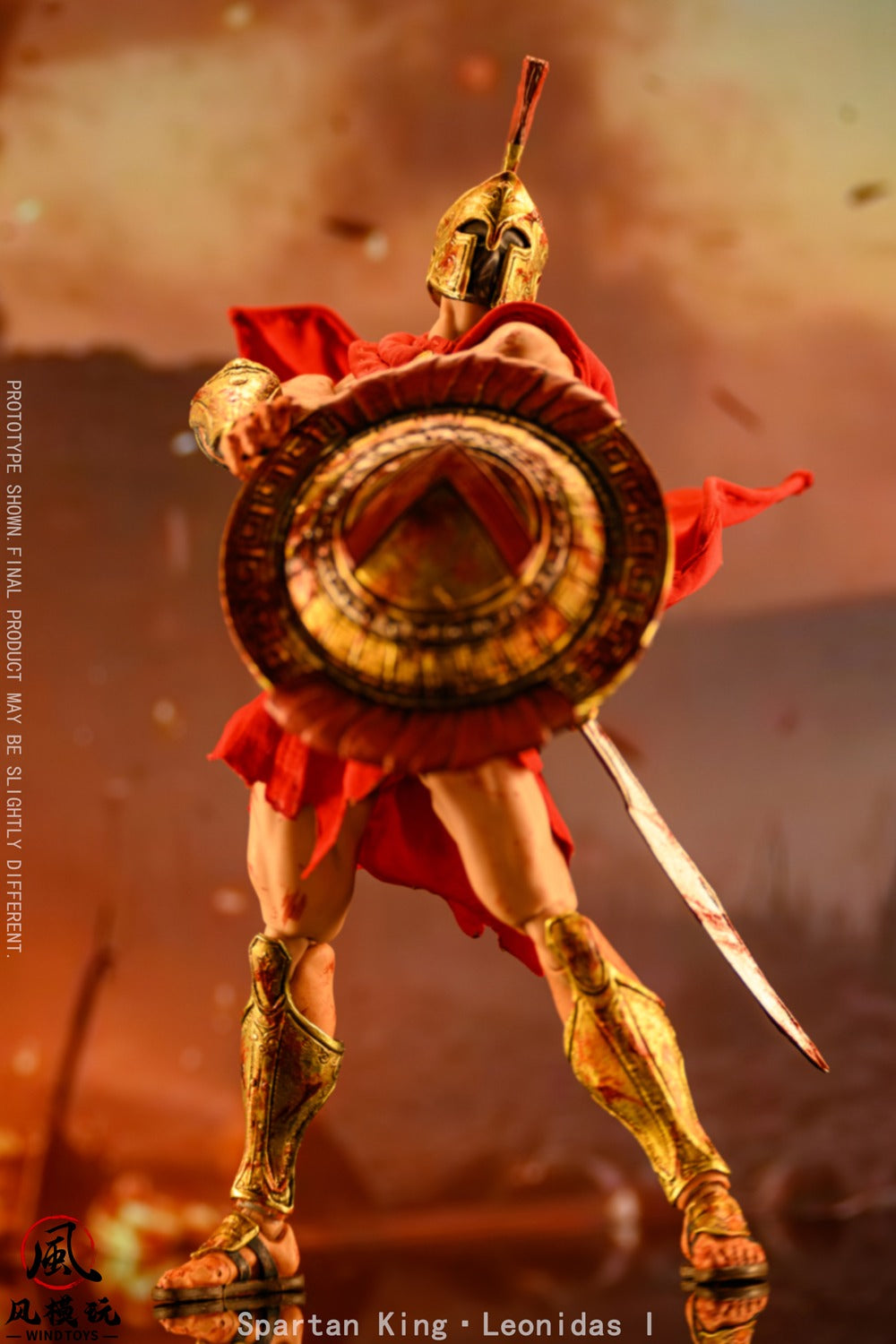 Wind Toys FMW004B 1/12 Eternal Warlords Series Spartan King Leonidas I (Bloodstained Edition)