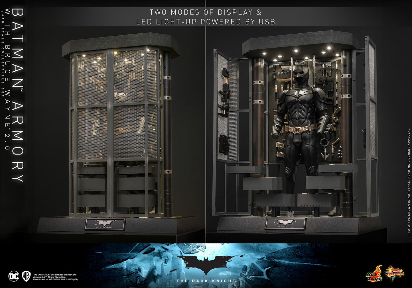 Hot Toys 1/6 Scale Batman Armory with Bruce Wayne 2.0 MMS750