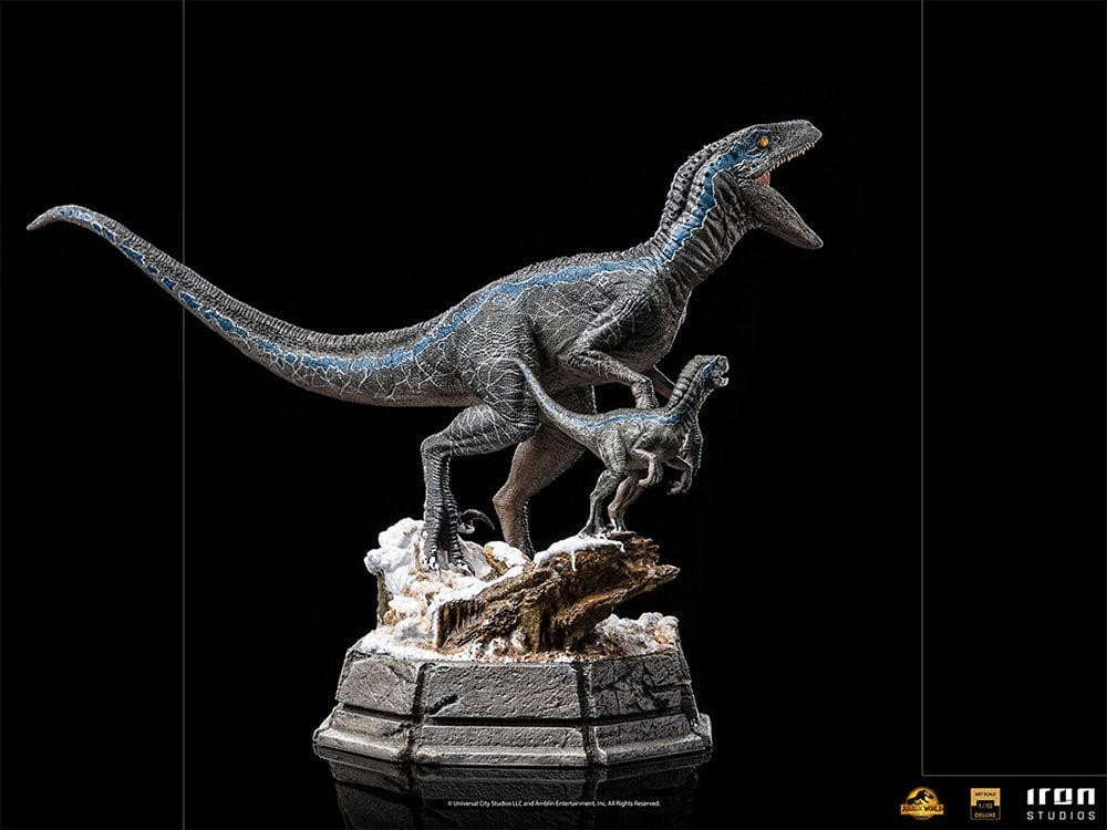Iron Studio Blue and Beta Deluxe 1/10 Scale Jurassic World Dominion Dinosaur
