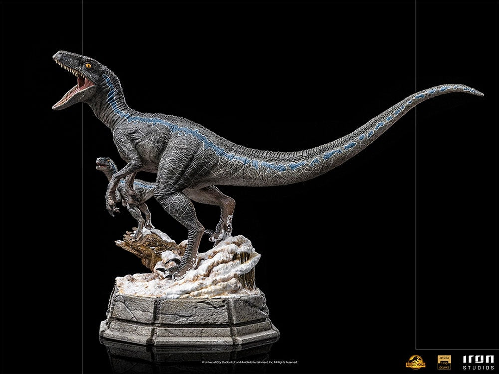 Iron Studio Blue and Beta Deluxe 1/10 Scale Jurassic World Dominion Dinosaur