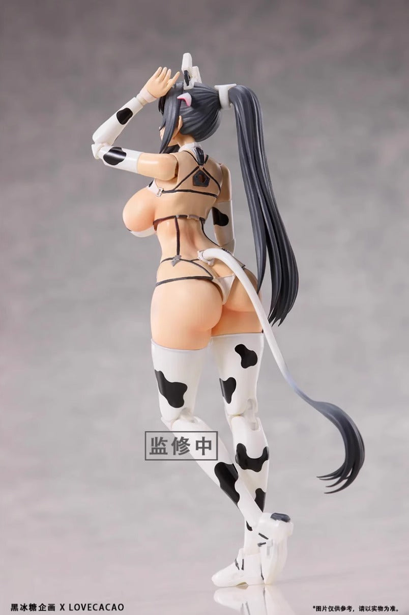 Black Rock Sugar Project Milky White Cow Girl 1/12 Scale Action Figure