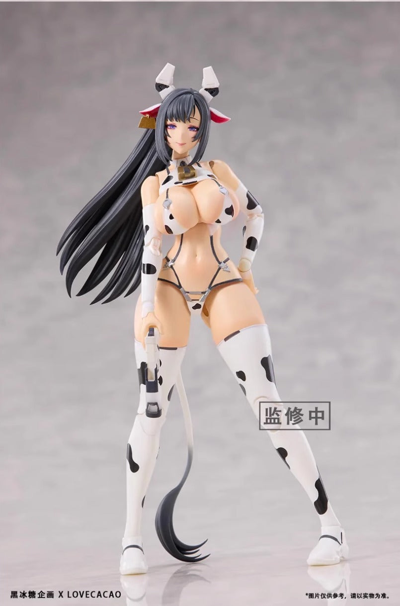 Black Rock Sugar Project Milky White Cow Girl 1/12 Scale Action Figure
