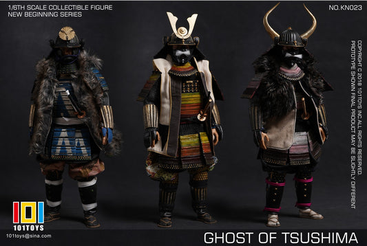 101TOYS KN023 1/6 新起點点系列武士三人套装 GHOST OF TSUSHIMA SAMURAI TRIO SET