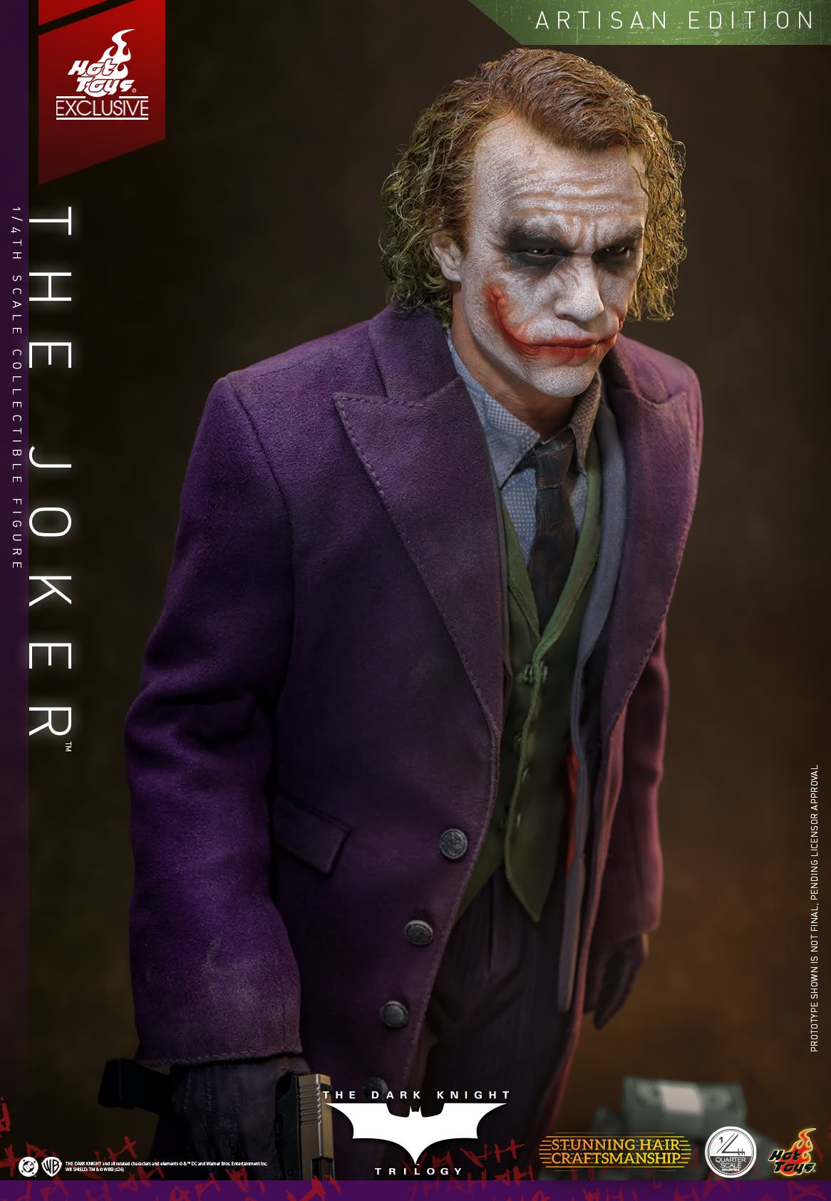 PRE ORDER - Hot Toys QS028AE The Dark Knight - 1/4 scale The Joker (2.0) (Artisan Edition