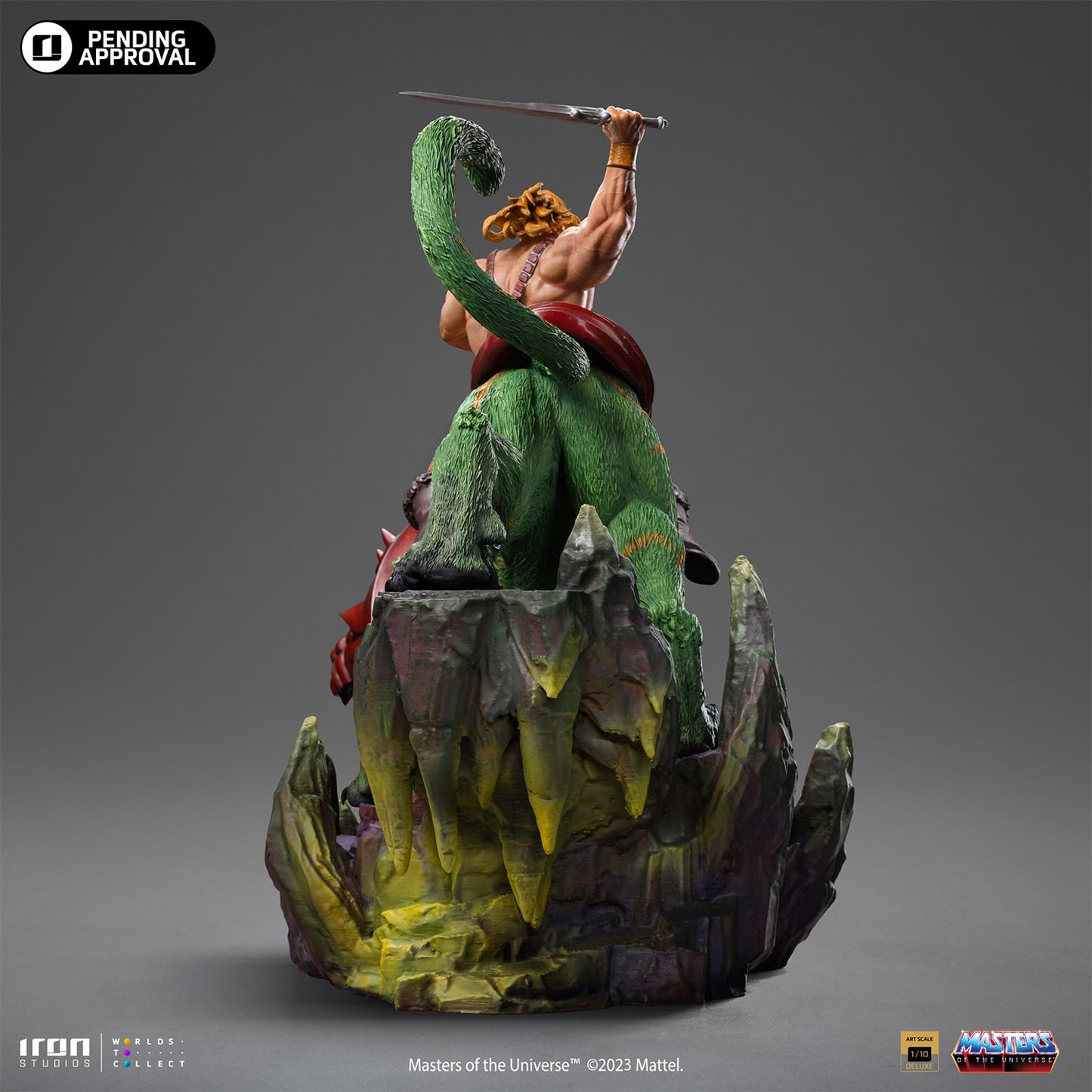 Iron Studio He Man and Battle Cat Deluxe - Masters of the Universe - Art Scale 1/10 Statue