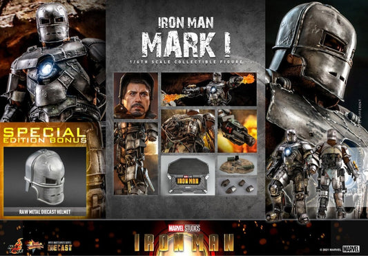 Special Edition ! Hot Toys 1/6 Diecast - Marvel: Iron Man - Iron Man Mark I MMS605D40B