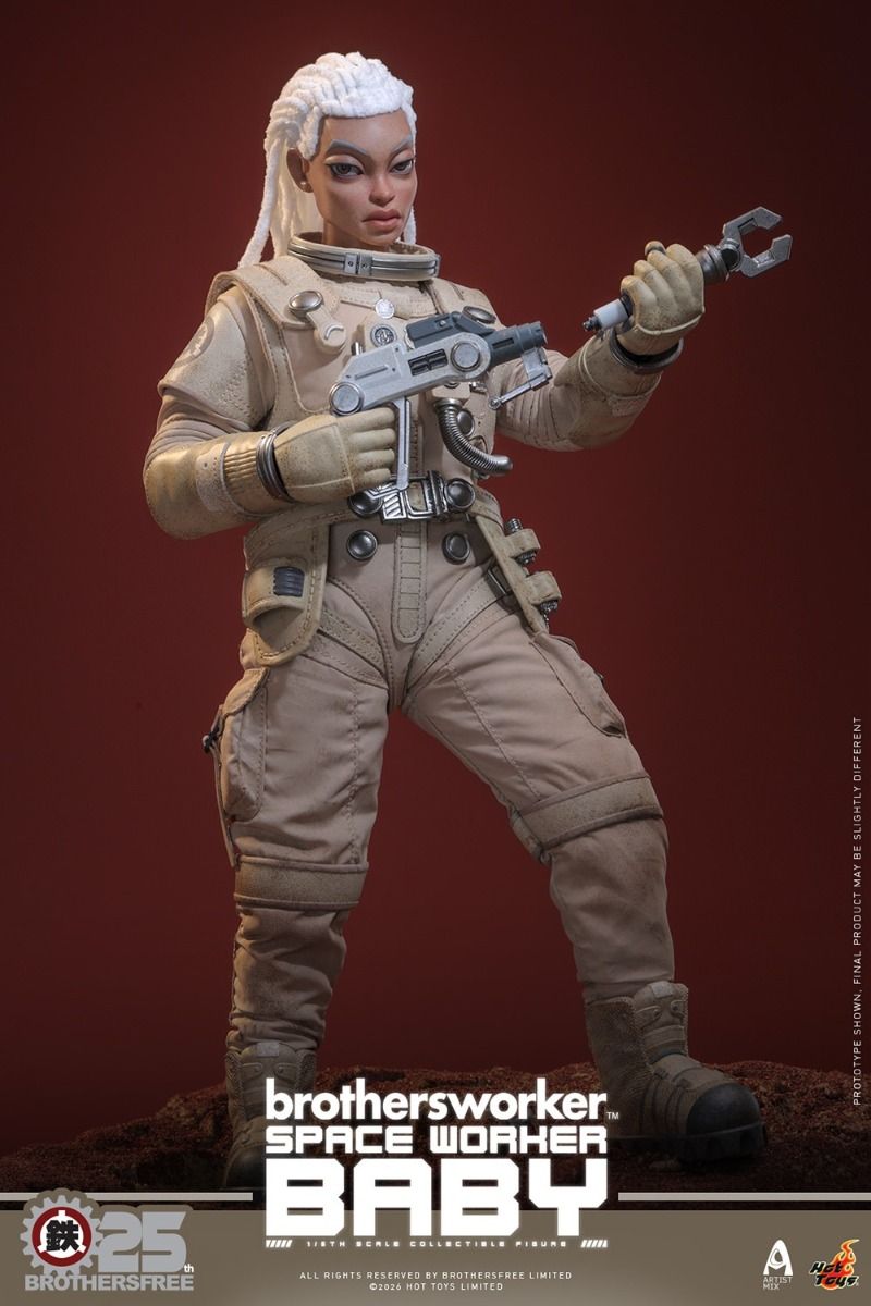 PRE ORDER - Hot Toys Brothersfree Space Worker Baby 25th Silver Galaxy Version