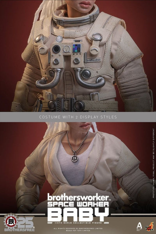 PRE ORDER - Hot Toys Brothersfree Space Worker Baby 25th Silver Galaxy Version