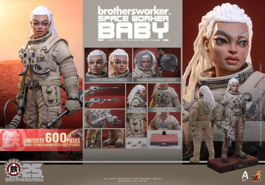 PRE ORDER - Hot Toys Brothersfree Space Worker Baby 25th Silver Galaxy Version