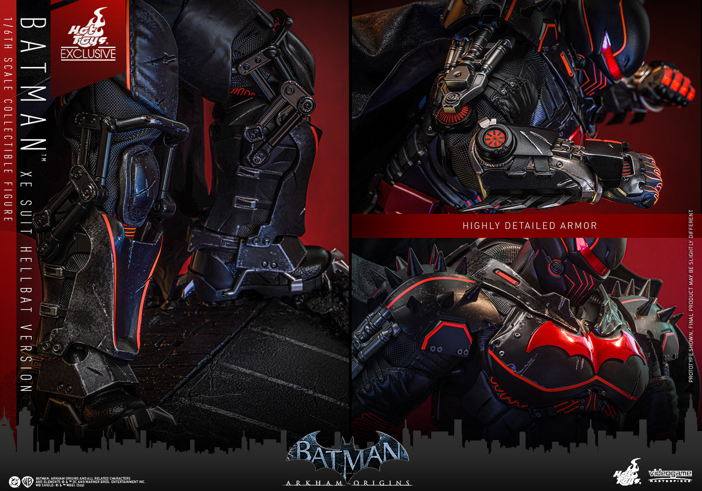 Exclusive ! Hot Toys VGM73 Batman (XE Suit Hellbat Version)