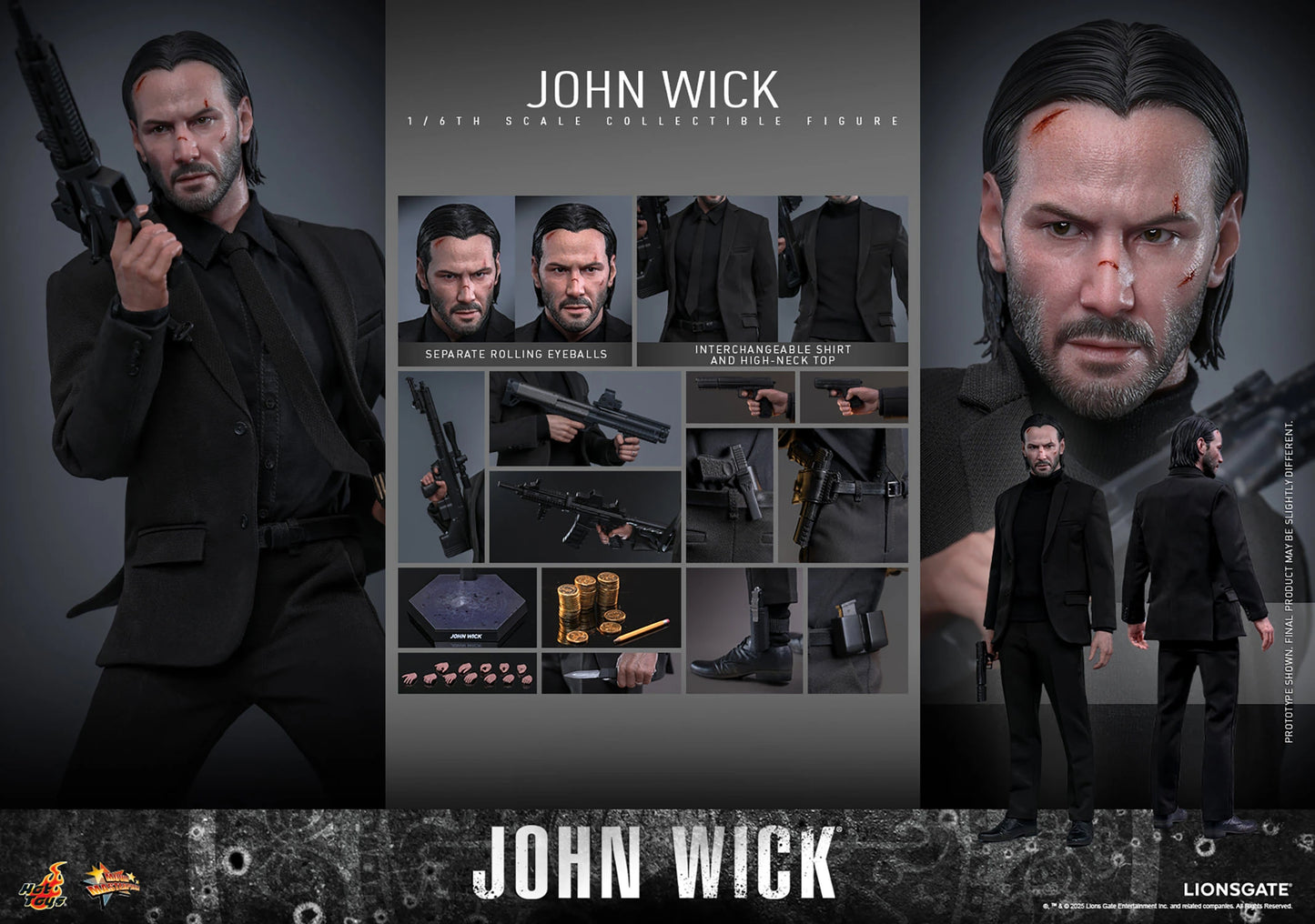 PRE ORDER - Hot Toys John Wick MMS832 1/6 Scale Collectible Figiures