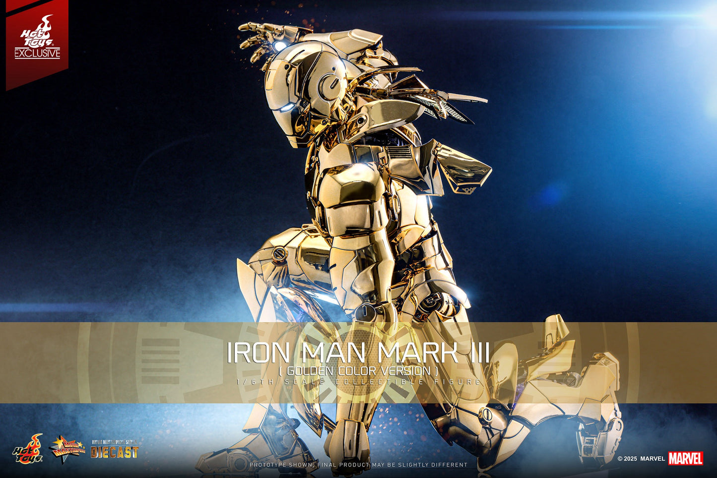 Exclusive ! Hot Toys Iron Man Gold MMS764D69 Golden Color Version