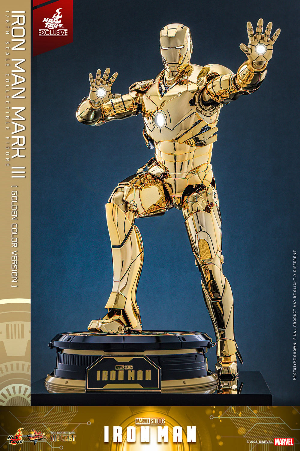 Exclusive ! Hot Toys Iron Man Gold MMS764D69 Golden Color Version