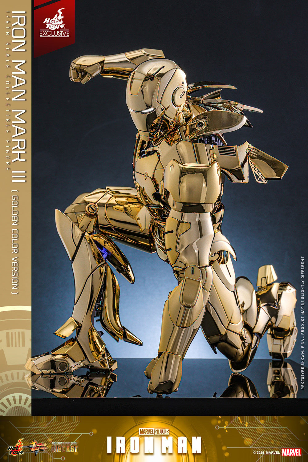 Exclusive ! Hot Toys Iron Man Gold MMS764D69 Golden Color Version