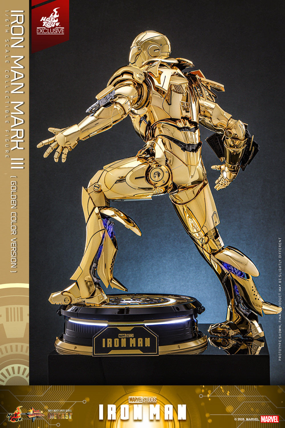 Exclusive ! Hot Toys Iron Man Gold MMS764D69 Golden Color Version