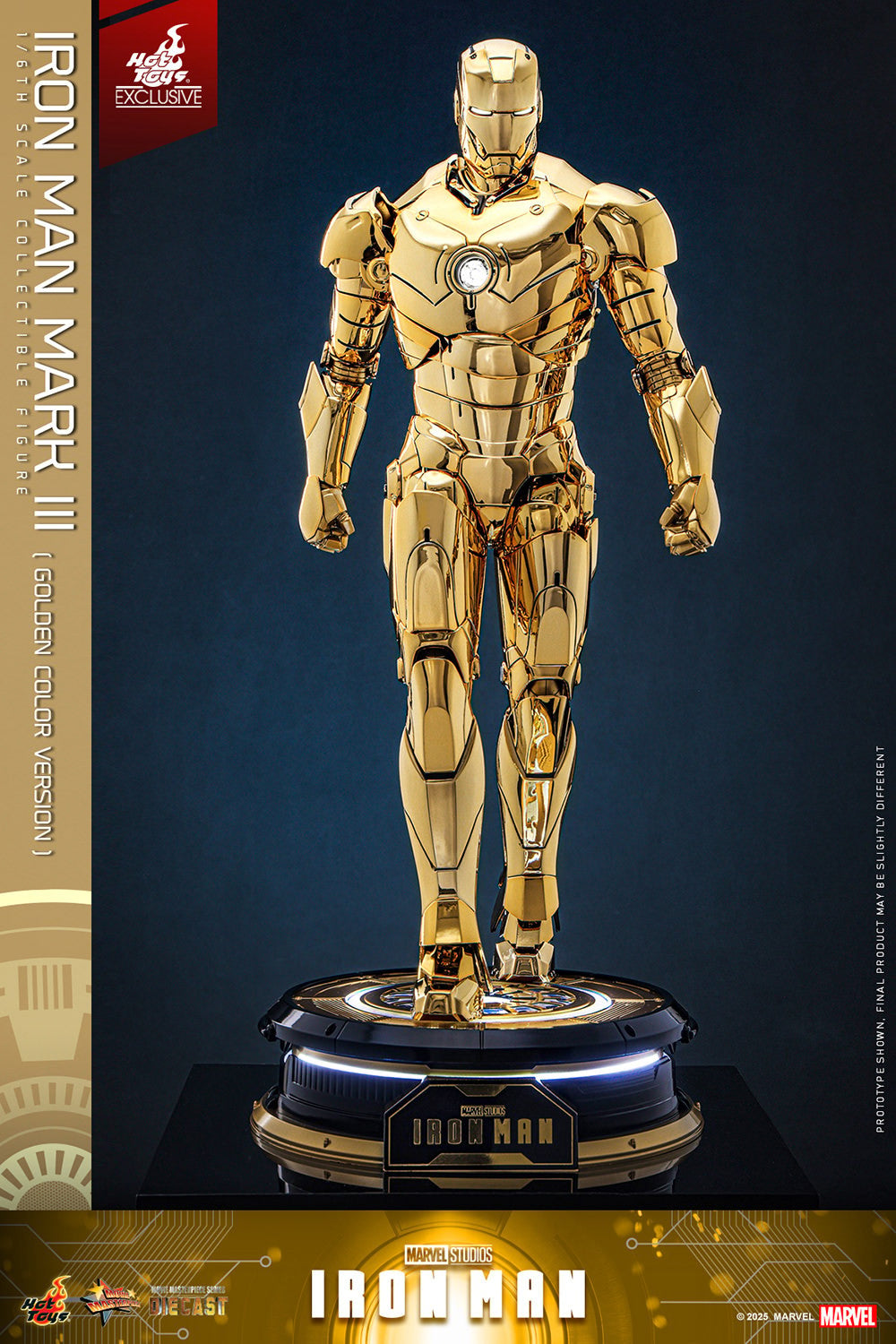 Exclusive ! Hot Toys Iron Man Gold MMS764D69 Golden Color Version