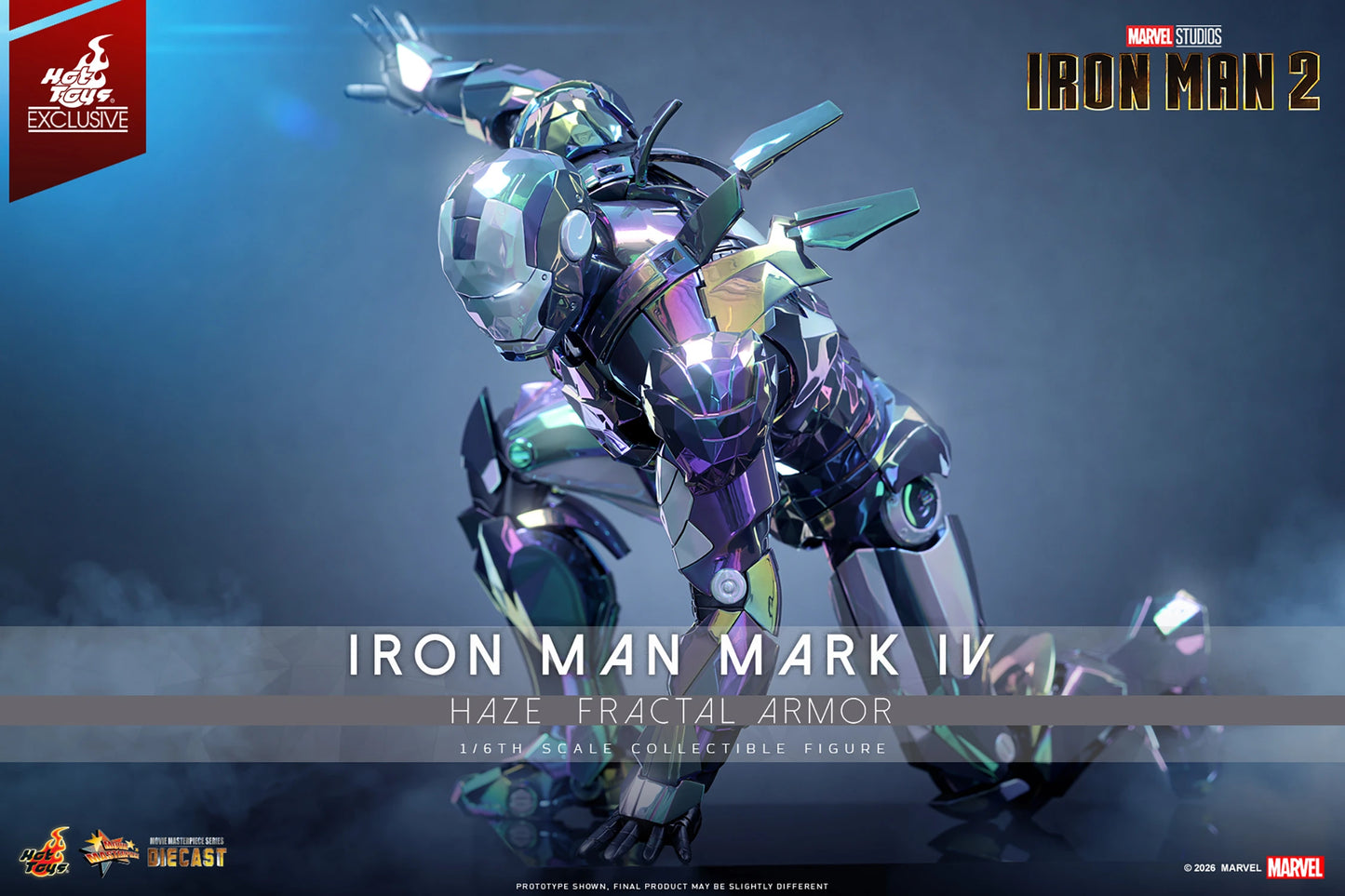 STOCK - Exclusive ! Hot Toys MMS855D79 Iron Man Mark IV Haze Fractal Armor 1/6 Scale Collectible Figures