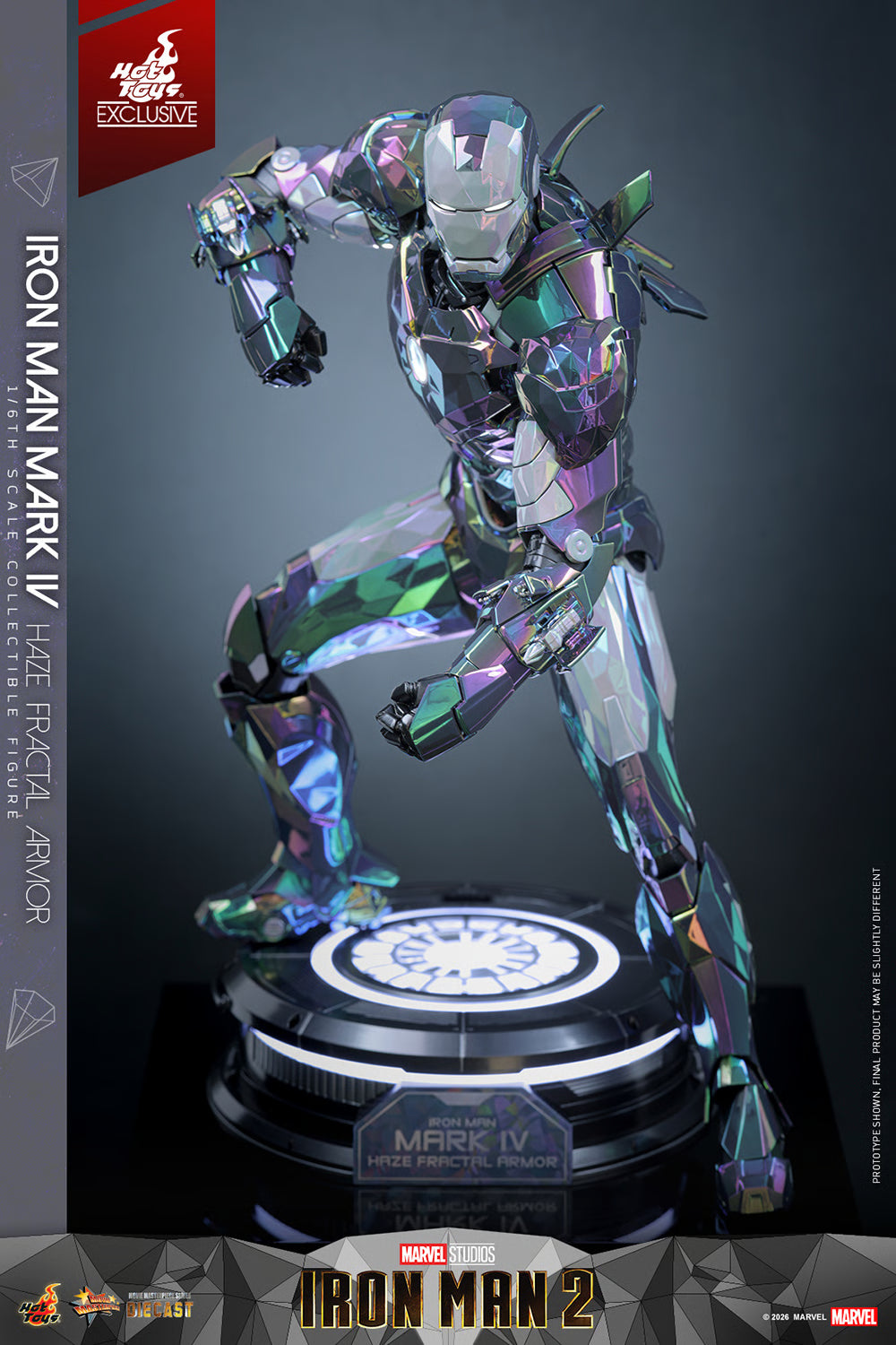STOCK - Exclusive ! Hot Toys MMS855D79 Iron Man Mark IV Haze Fractal Armor 1/6 Scale Collectible Figures