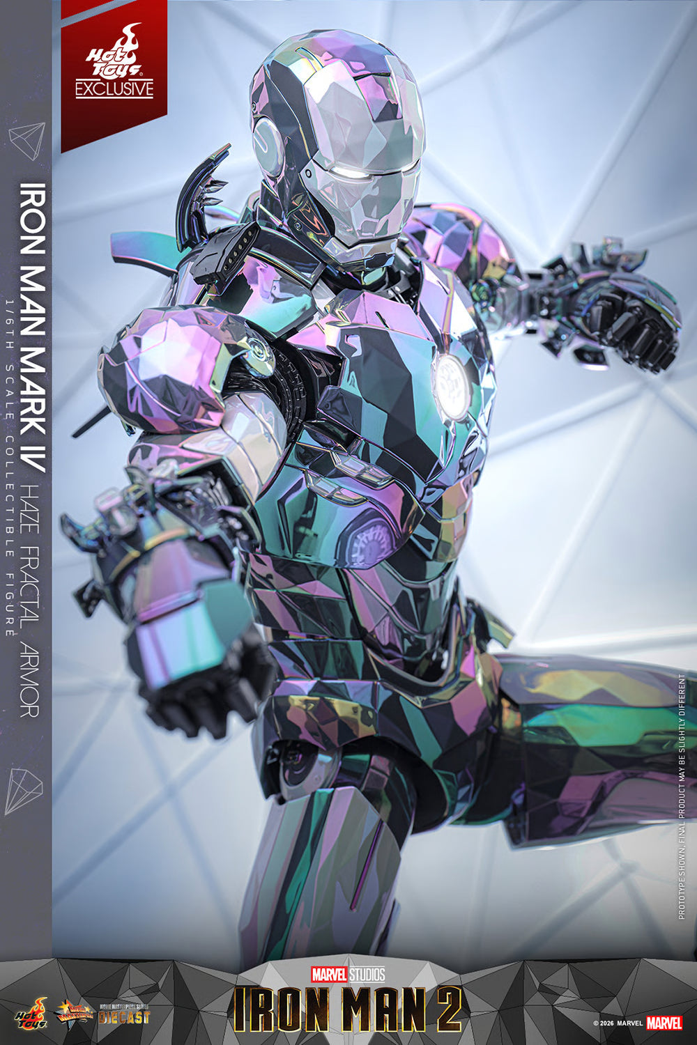 STOCK - Exclusive ! Hot Toys MMS855D79 Iron Man Mark IV Haze Fractal Armor 1/6 Scale Collectible Figures