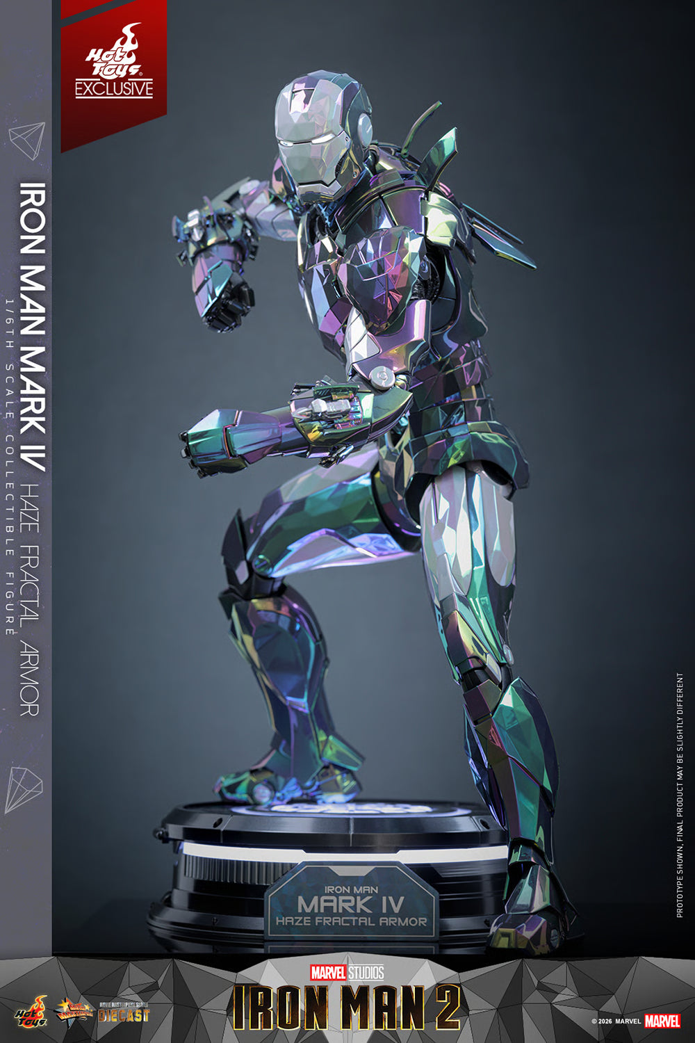 STOCK - Exclusive ! Hot Toys MMS855D79 Iron Man Mark IV Haze Fractal Armor 1/6 Scale Collectible Figures