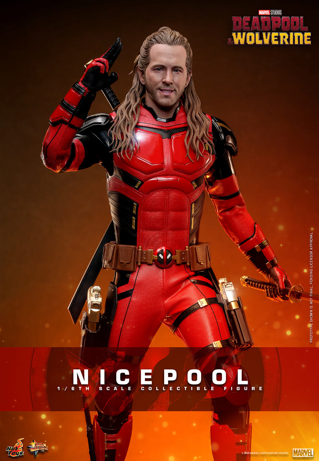 STOCK - Hot Toys MMS788 Deadpool & Wolverine Nicepool 1/6 Scale Collectible Figures