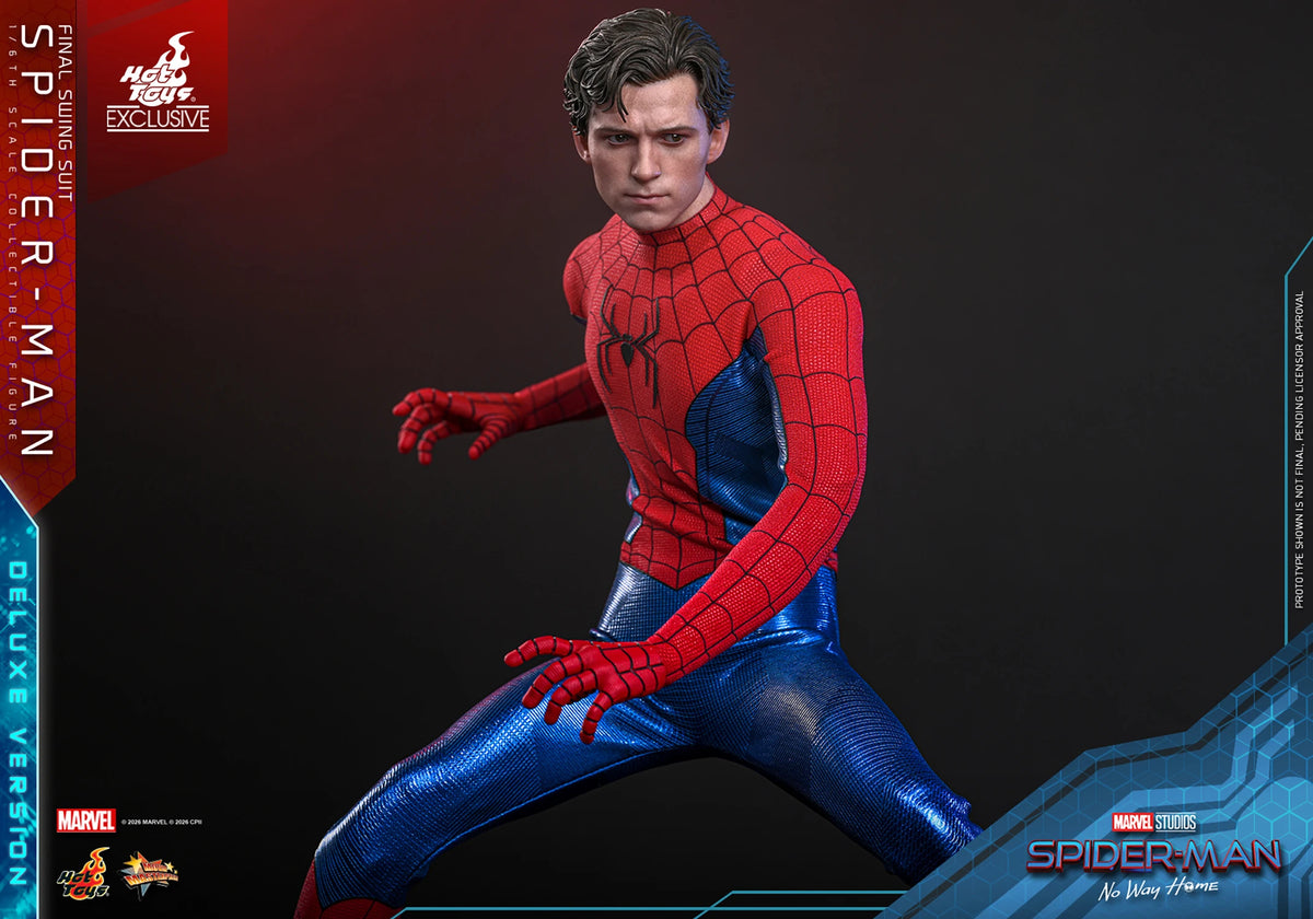 PRE ORDER - Hot Toys EXCLUSIVE - Spiderman No Way Home - Spiderman (Final Swing Suit) MMS922 -1/6 Scale Collectible Figure