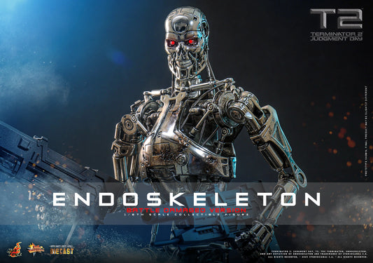PRE ORDER - Hot Toys Terminator 2: Judgement Day - Endoskeleton (Battle Damaged Version) MMS840D77 1/6 Scale Collectible Figiures
