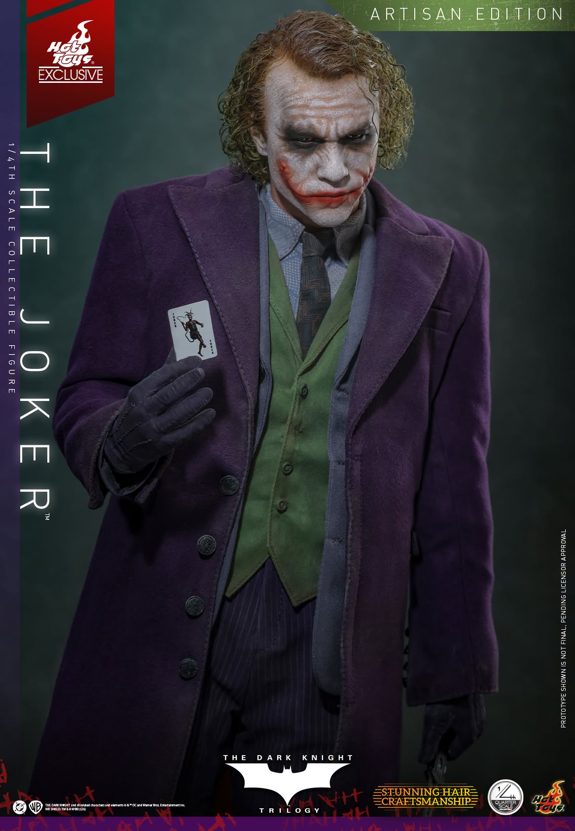 PRE ORDER - Hot Toys QS028AE The Dark Knight - 1/4 scale The Joker (2.0) (Artisan Edition