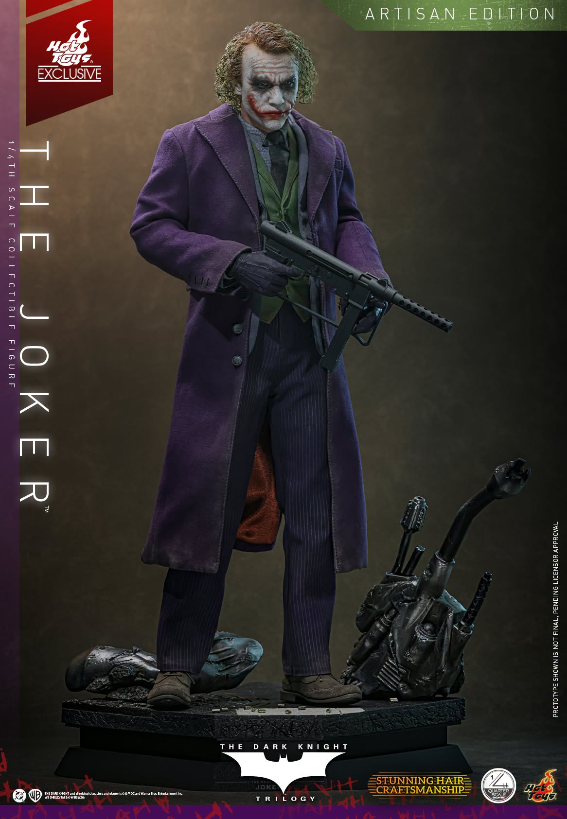 PRE ORDER - Hot Toys QS028AE The Dark Knight - 1/4 scale The Joker (2.0) (Artisan Edition