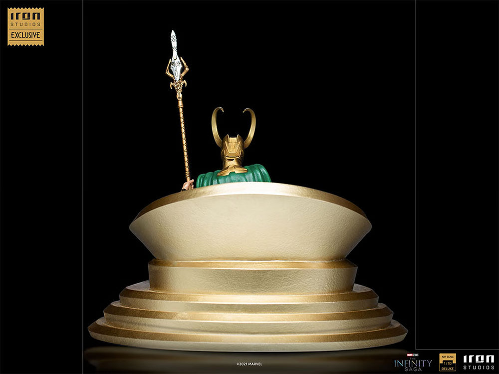 STOCK - Exclusive Iron Studio Loki on Throne Art Scale 1/10