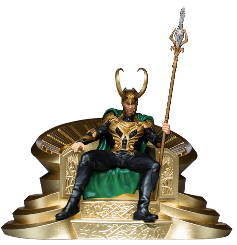 STOCK - Exclusive Iron Studio Loki on Throne Art Scale 1/10
