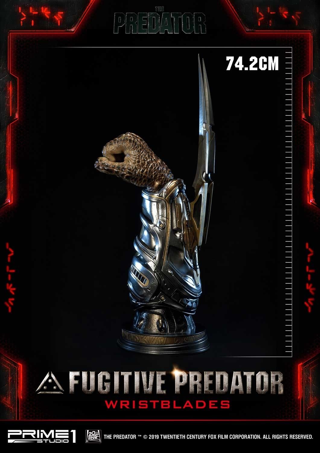 Prime 1 Studio Life Size 1/1 Scale The Predator (Film) Fugitive Predator Wristblades LSTPR-02