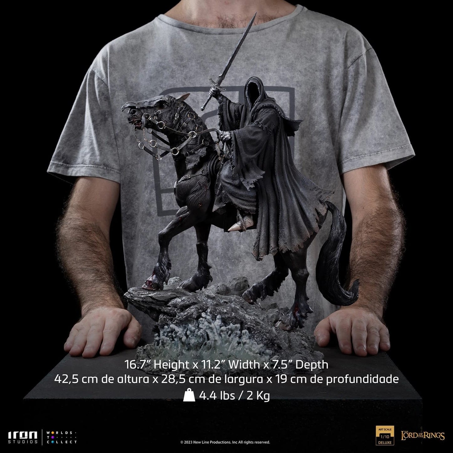 Iron Studios Nazgul on Horse Deluxe - The Lord of the Rings - BDS Art Scale 1/10