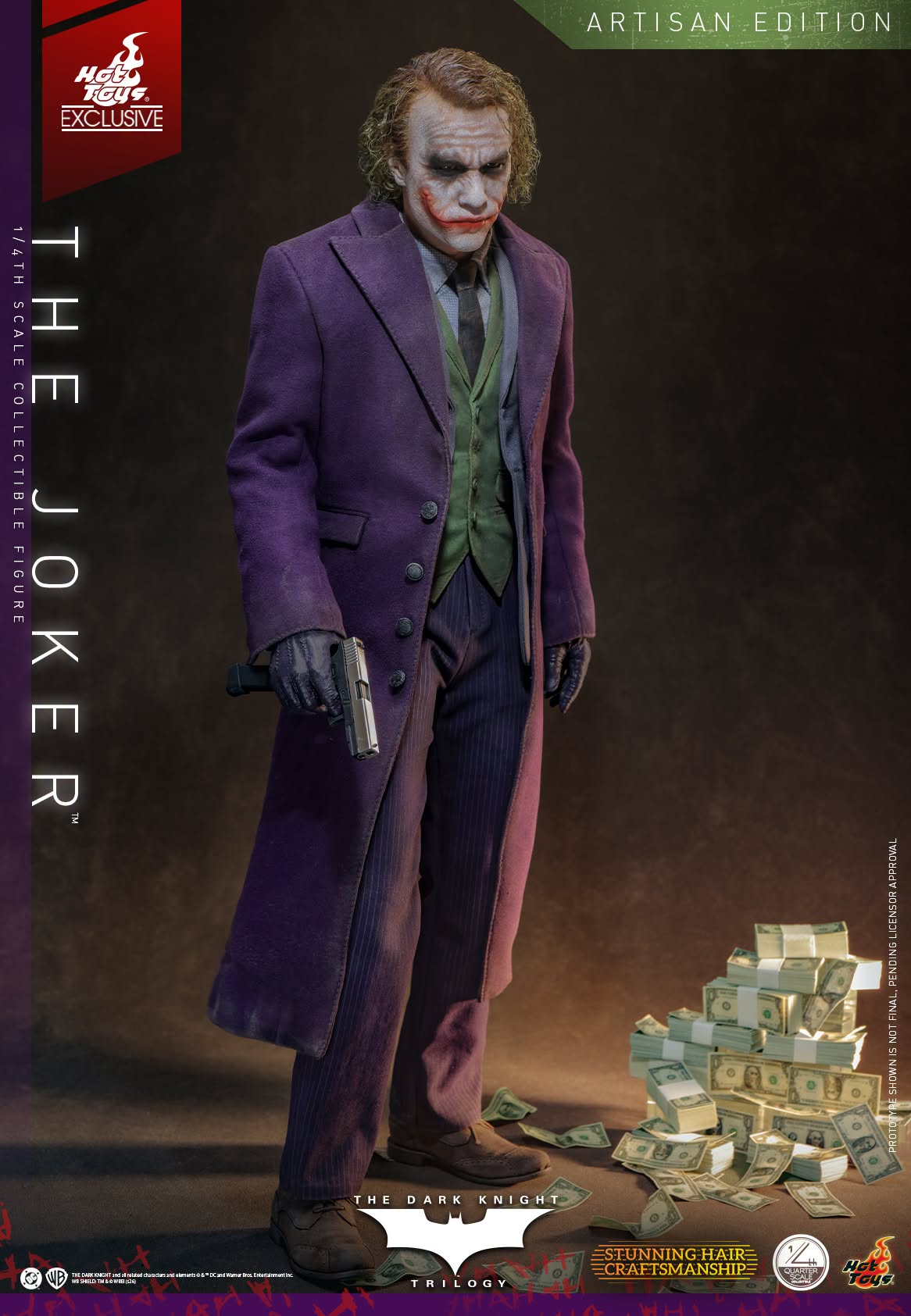 PRE ORDER - Hot Toys QS028AE The Dark Knight - 1/4 scale The Joker (2.0) (Artisan Edition