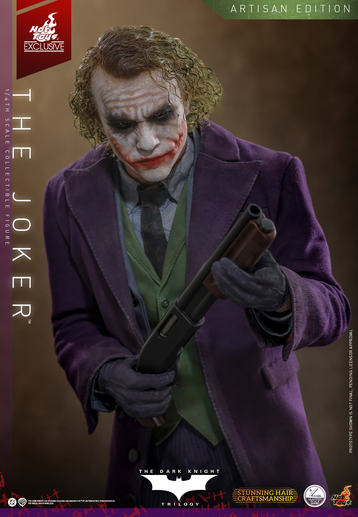 PRE ORDER - Hot Toys QS028AE The Dark Knight - 1/4 scale The Joker (2.0) (Artisan Edition